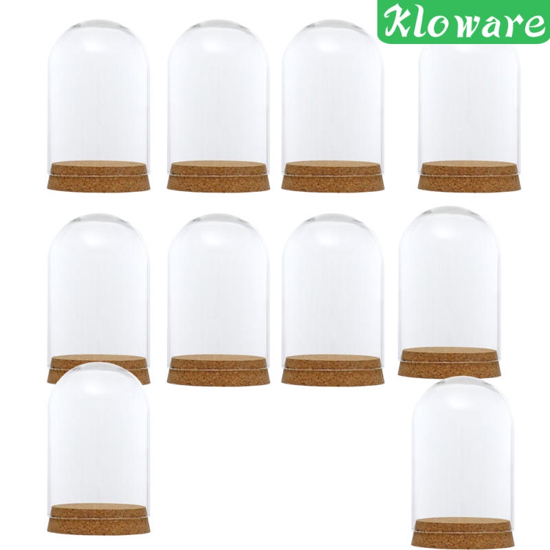 Set 10 đế gỗ bần kích thước 8x12cm trang trí lọ thủy tinh