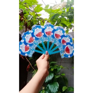  Quạt nhựa xòe 7 doremon