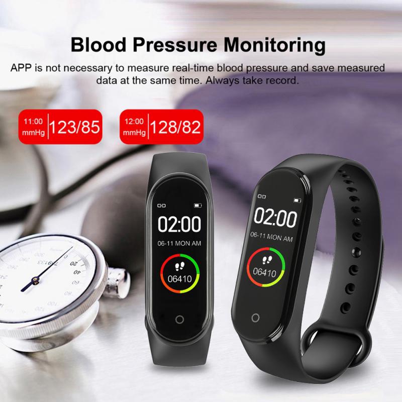 M4 Smart Watch Health Fitness Tracker Activity Bracelet Smartwatches Mi Band 4 For IOS Android