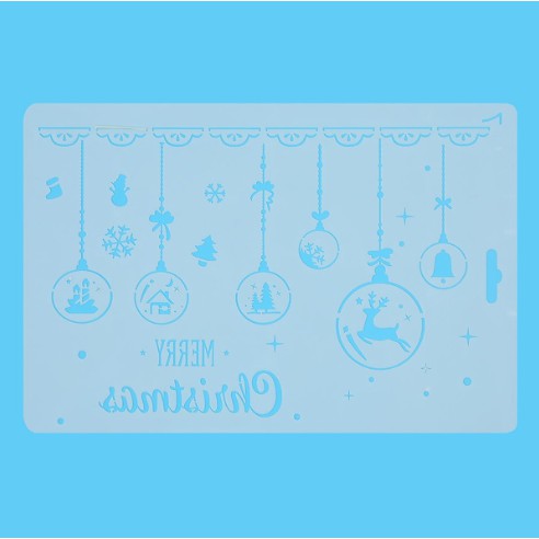 Thước Vẽ Hoạ Tiết Thủ Công Merry Christmas - Mẫu 7