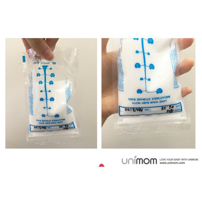 10 - 30 - 60 túi trữ sữa Mẹ 210ml UNIMOM COMPACT UM870251 UM870268 (Made in Korea)