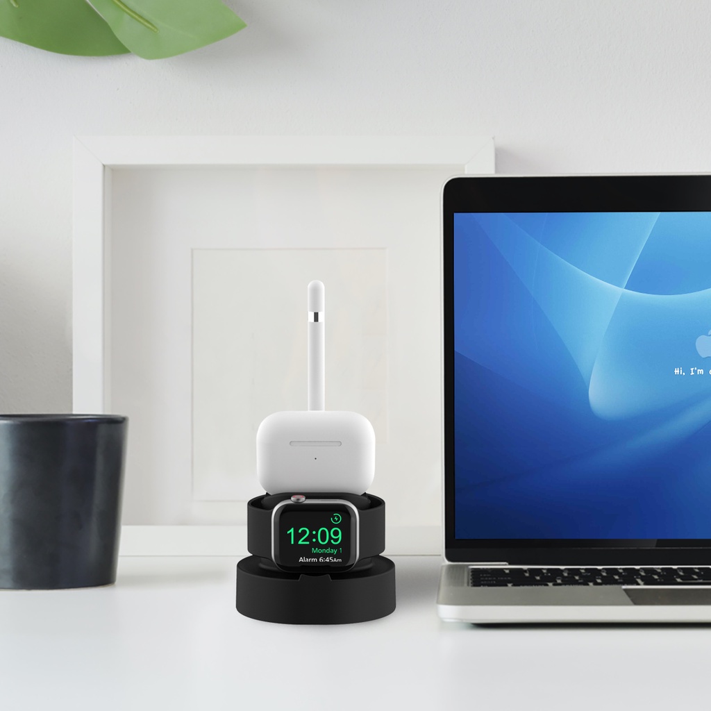Giá Đỡ Sạc 2 Trong 1 Cho Apple Watch Series 7/6/5/4/3/2/1/SE AirPods iPhone 13 11 Pro Max X XS 8