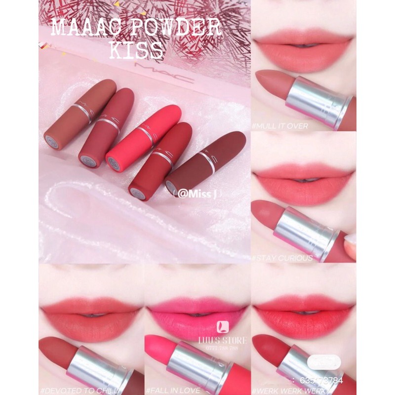 Set Son Thỏi MAC SHOWSTOPPER Powder Kiss