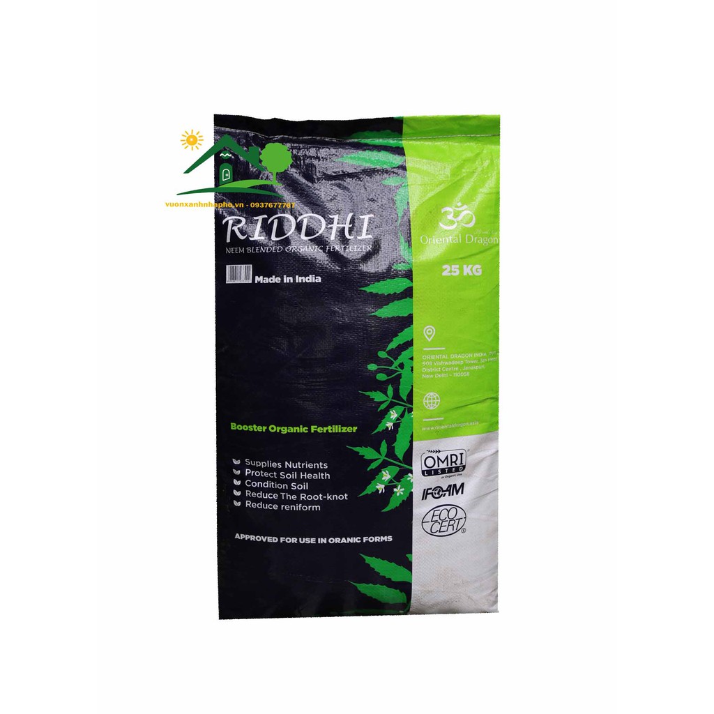 Phân Neem  nhập Ấn Độ, giàu dinh dưỡng, trị tuyến trùn, xua đuổi cuốn chiếu, côn trùng trong đất
