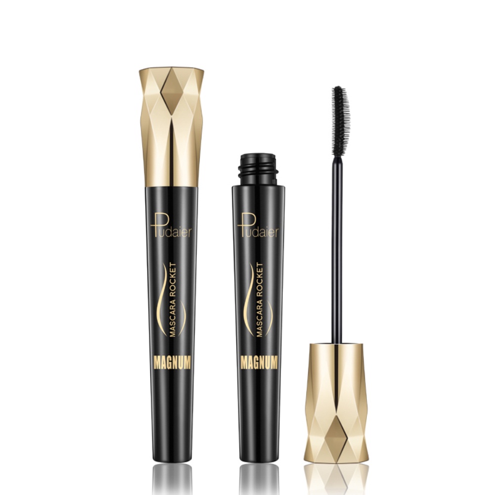Mascara Pudaier sợi tơ 4D màu đen làm dài dày và cong mi chống nước chống nhòe
 | BigBuy360 - bigbuy360.vn