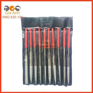 Bộ 10 dũa mài hợp kim phi5 x 180mm