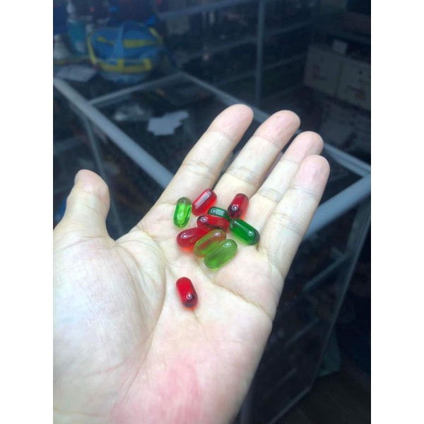 Bi thủy tinh lục giác tròn (1 viên)