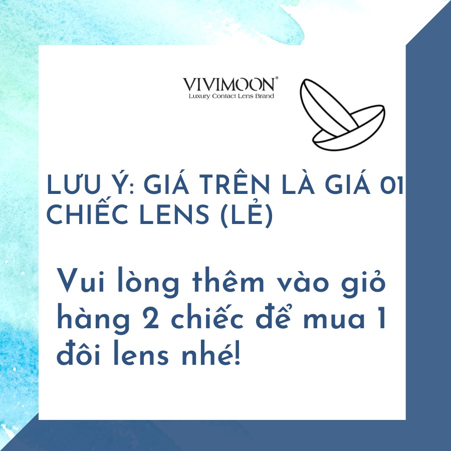 Kính Áp Tròng Cận Nâu Tự Nhiên Cho Mắt Thở Honey Choco VIVIMOON - Giá 01 Chiếc