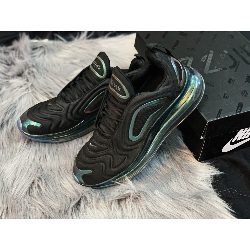 Giày Air Max 720 nam nữ chất liệu mới cao cấp nhẹ bền êm (đen viền màu)