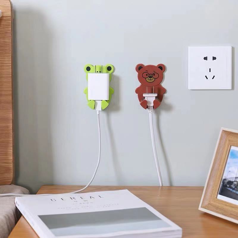 Móc dán treo tường treo phích cắm hình hoạt hình động vật xinh xắn