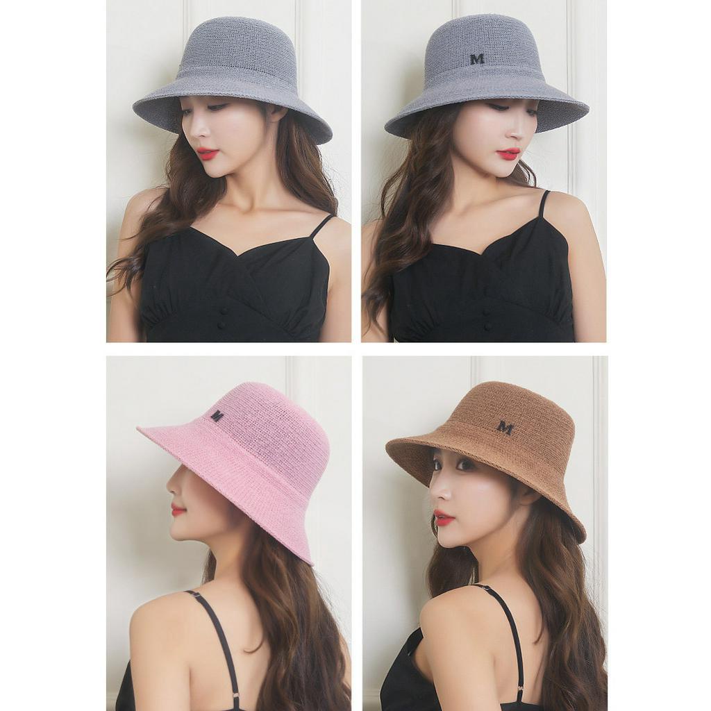 Nón Vành Chống Nắng Thời Trang Chữ M Kiểu Hàn RQN2306