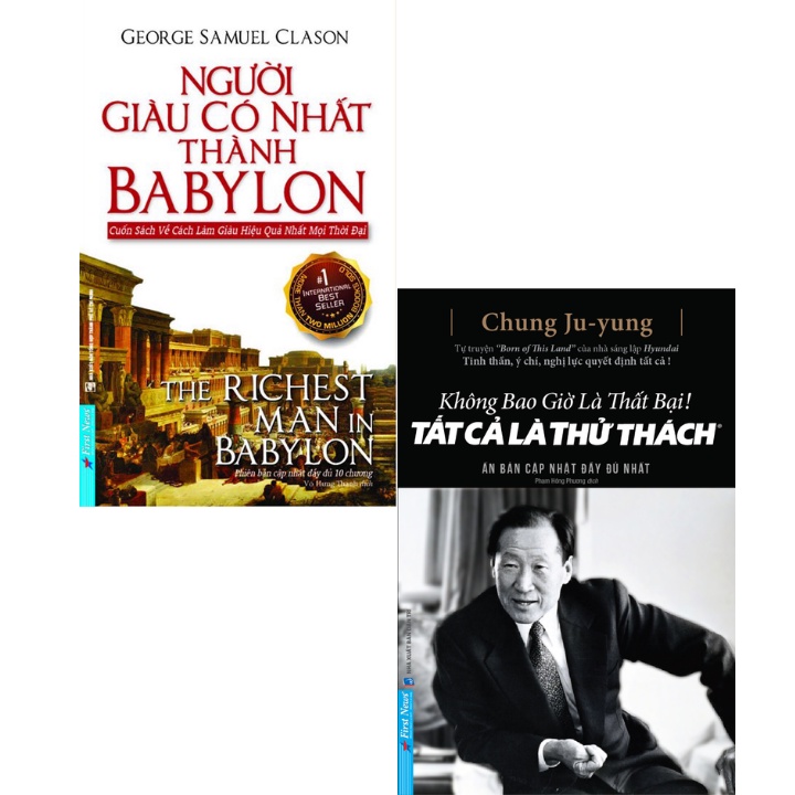 Sách - Combo Không Bao Giờ Là Thất Bại - Tất Cả Là Thử Thách (Bìa Cứng) + Người Giàu Có Nhất Thành Babylon (Bộ 2 Cuốn)