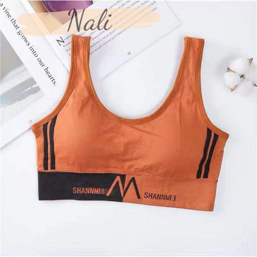 Áo bra, áo tập croptop phối sọc tạp gym, yoga NL029 | BigBuy360 - bigbuy360.vn