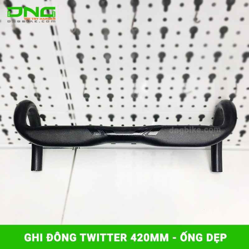 Ghi đông xe đạp đua TWITTER ống dẹp 420mm