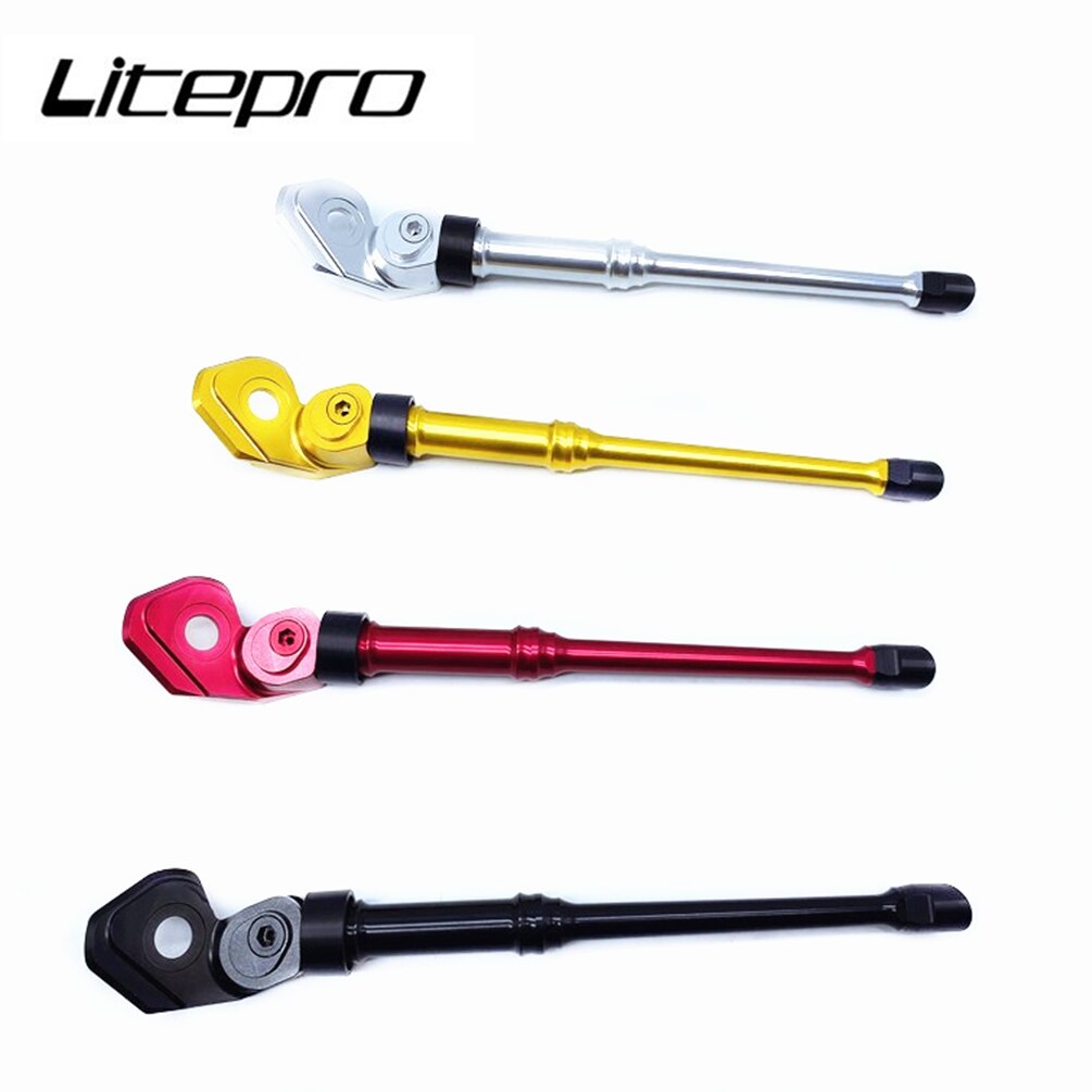 Chân chống LITEPRO hợp kim nhôm CNC BMX dành cho xe đạp gấp Brompton