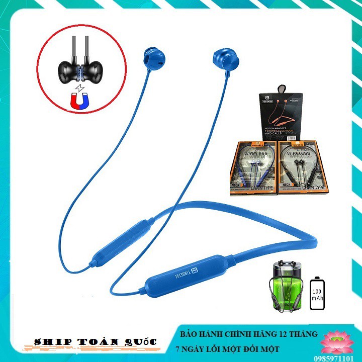 Tai nghe Bluetooth không dây YBS-0625 nhét tai hỗ trợ đàm thoại 6h,chống ồn cao cấp