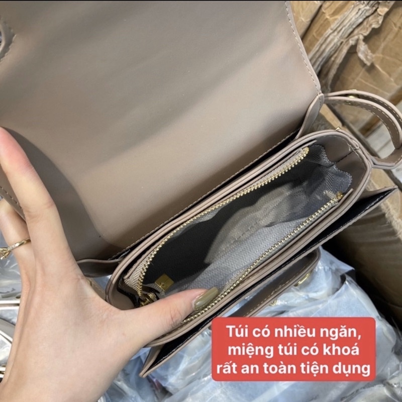 Túi hồ Ngọc Hà Trần Ô dây bấm chất đẹp hót nhất 2021