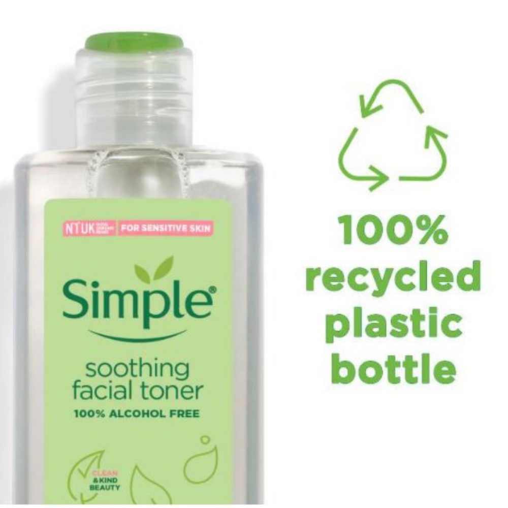 Nước hoa hồng Simple Toner cân bằng dịu nhẹ Simple Soothing Facial Toner cân bằng ẩm cho da nhạy cảm 200ml