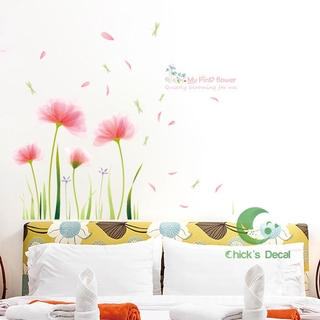 Decal dán tường hình hoa tulip