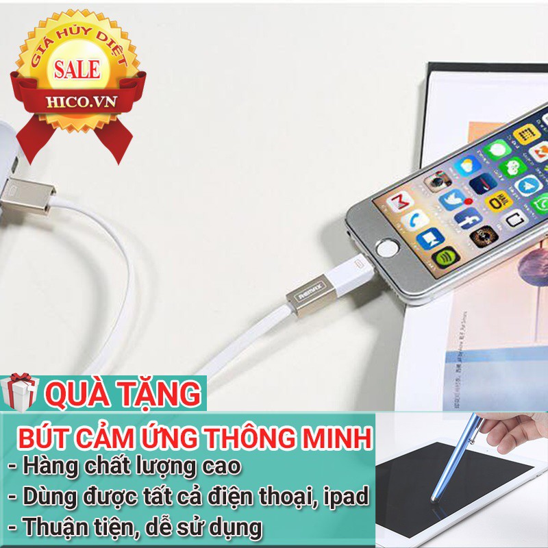 💝[CỰC SỐC] CÁP SẠC ĐA NĂNG 2 TRONG 1 REMAX RC-026T - SẠC VÀ TRUYỀN DỮ LIỆU NHANH CỰC BỀN - KM BÚT CẢM Ứng