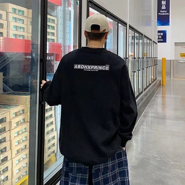 Áo hoodie ao nam nỉ tay dài in chữ thời trang dành cho