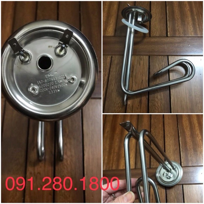 Sợi đốt mai so bình nóng lạnh Ferroli Cubo bình vuông 30 lít bát 8,3cm