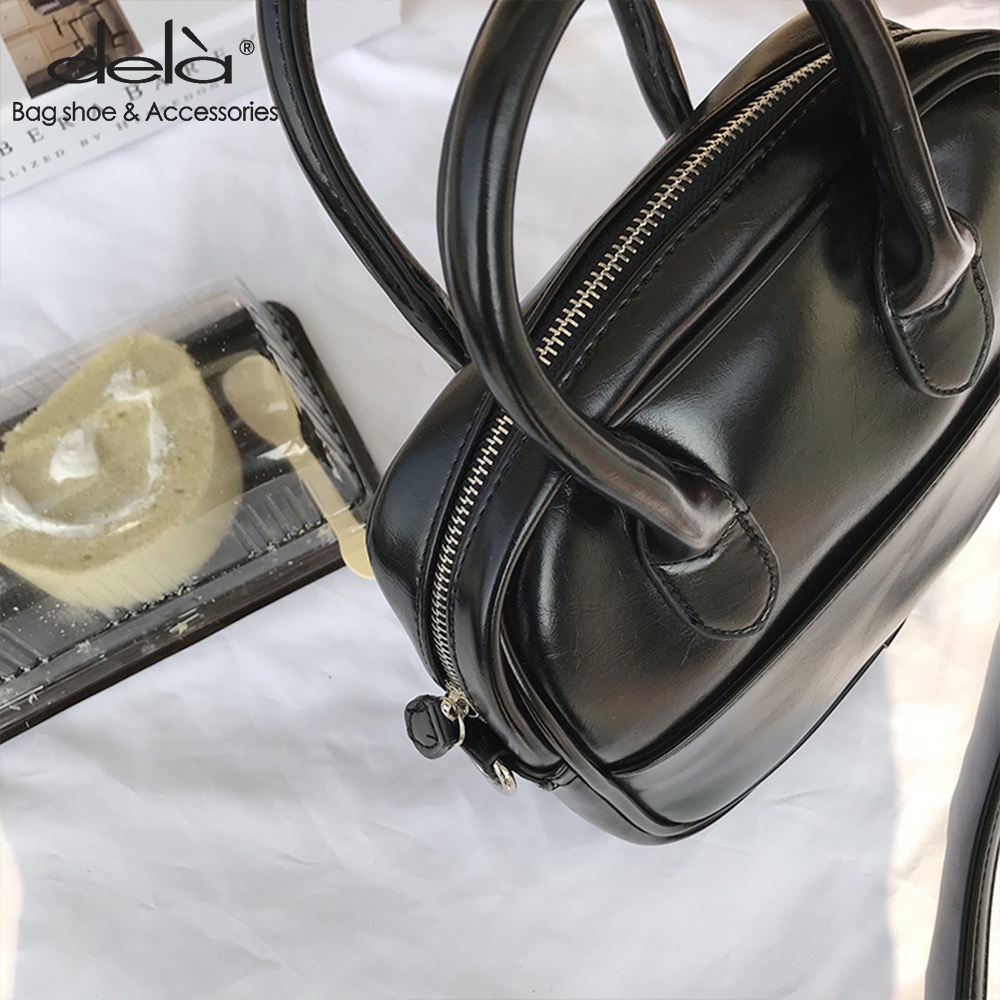 Dela Túi Đeo Vai Hình Vuông Màu Trơn Phong Cách Harajuku Hàn Quốc Cho Nữ