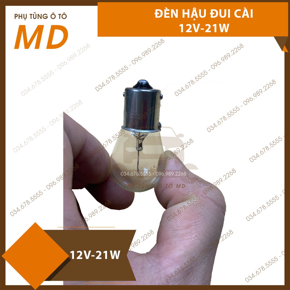 [Mã LIFE1404ALL50K giảm 10% đơn 200K] Hộp 10 Bóng Đèn Hậu Ô Tô Chân Cài Một Tóc12V 21W. Bóng Đèn Hậu xe hơi con cú