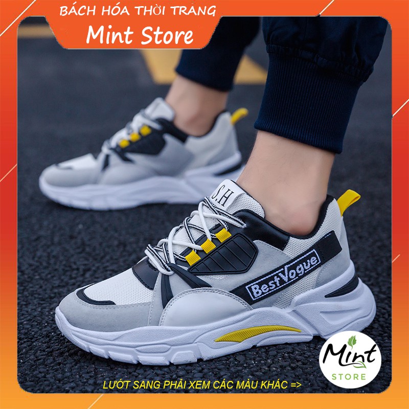 GIÀY THỂ THAO NAM ĐẾ CAO 3 CM TĂNG CHIỀU CAO BEST VOGUE G 107