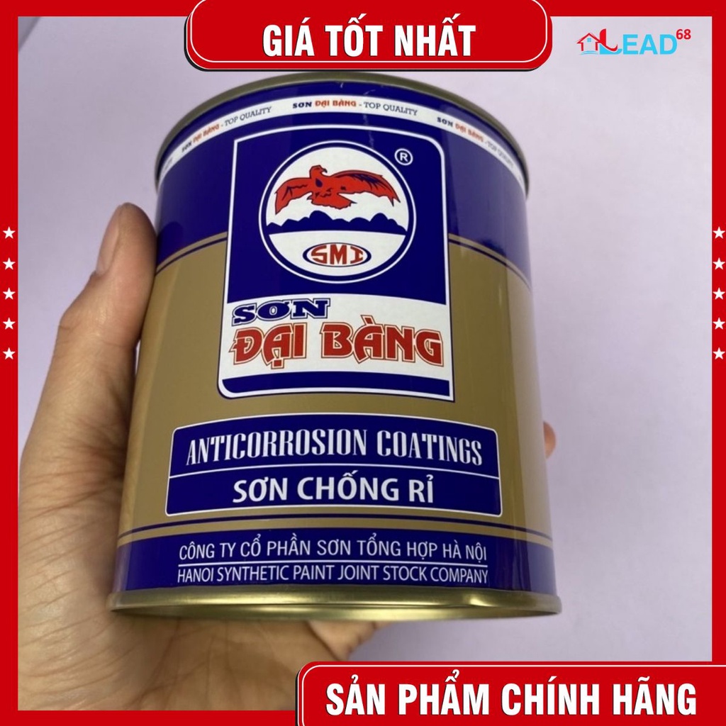 Sơn Alkyd Đại bàng sơn trên  sắt thép đồ gỗ 750ml