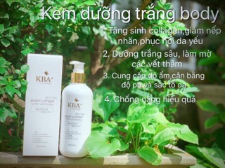 Kem dưỡng trắng da body KBA