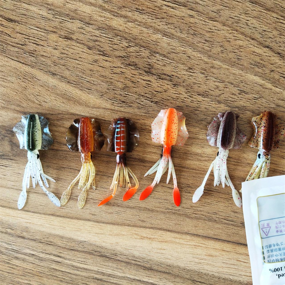 Lure Bait Bionic mồi mềm mô phỏng Squid Bait 2g6.5cm biển câu cá mồi mềm mực Mồi Bionic lure Bait