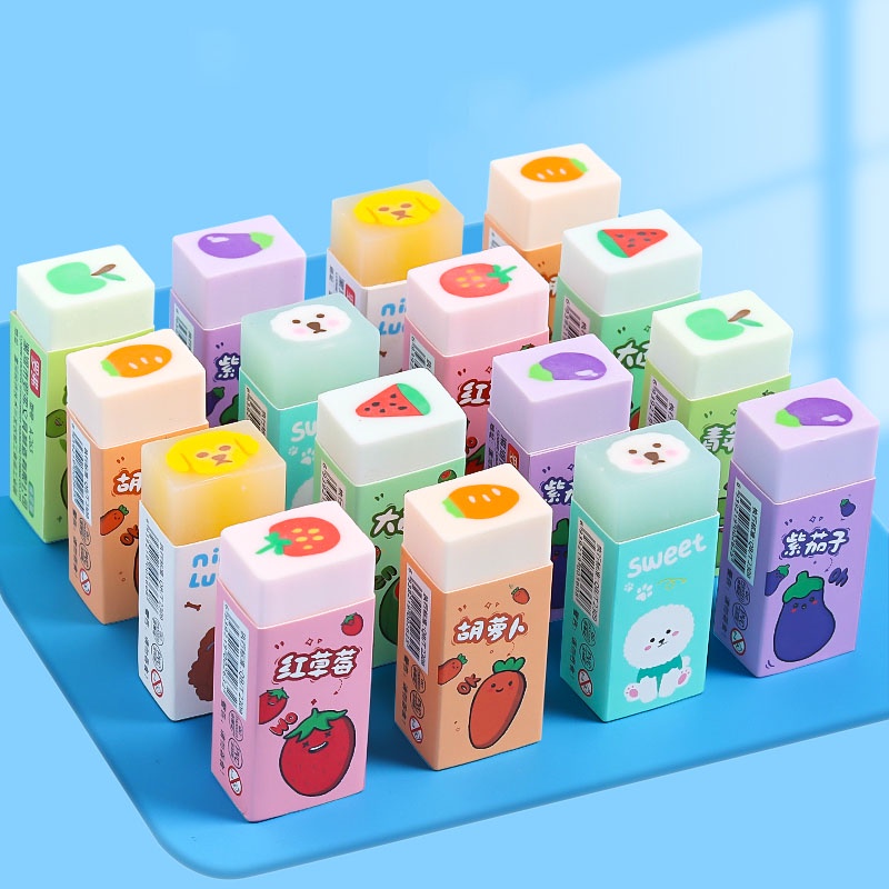 Cục Tẩy 2B Hình Trái Cây Hoạt Hình Đáng Yêu