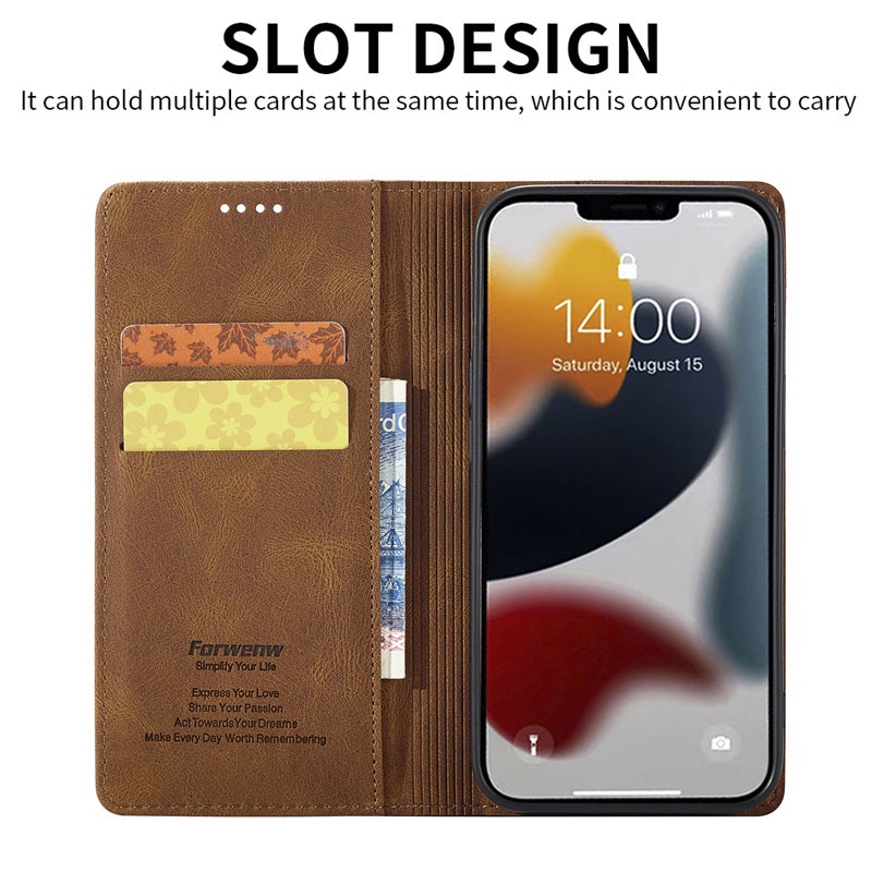 Bao da điện thoại kiểu ví đựng thẻ cho Samsung Note 20 Ultra A53 A52 A52S case