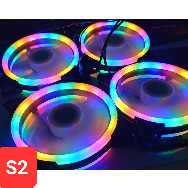 QUẠT LED - FAN LED MÁY TÍNH CASE RGB SIÊU ĐẸP,ẢO MA CANADA