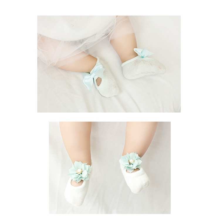 Bộ 3 đôi tất Luckycandy phối nơ cho bé gái