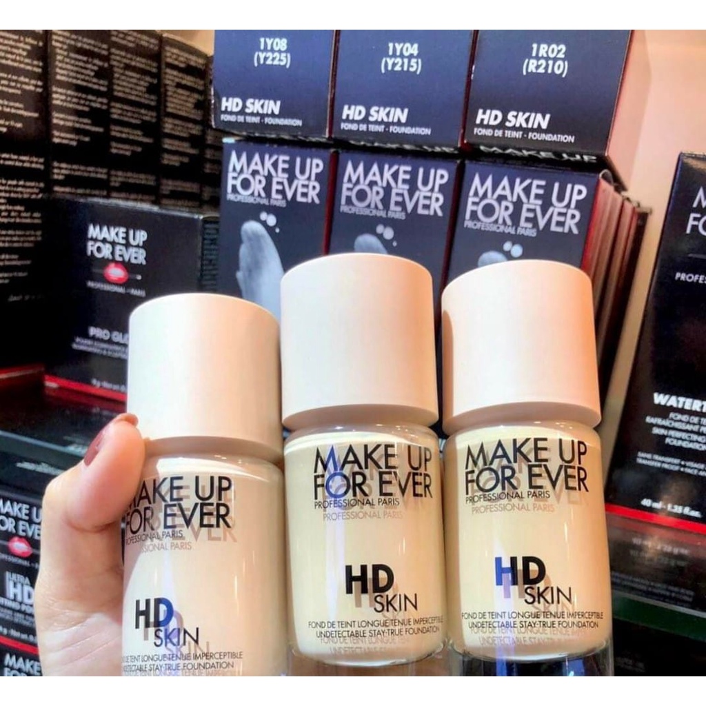 KEM NỀN CHE KHUYẾT ĐIỂM LÂU TRÔI MAKE UP FOR EVER HD SKIN UNDETECTABLE LONGWEAR FOUNDATION 30ML CHÍNH HÃNG - 11451