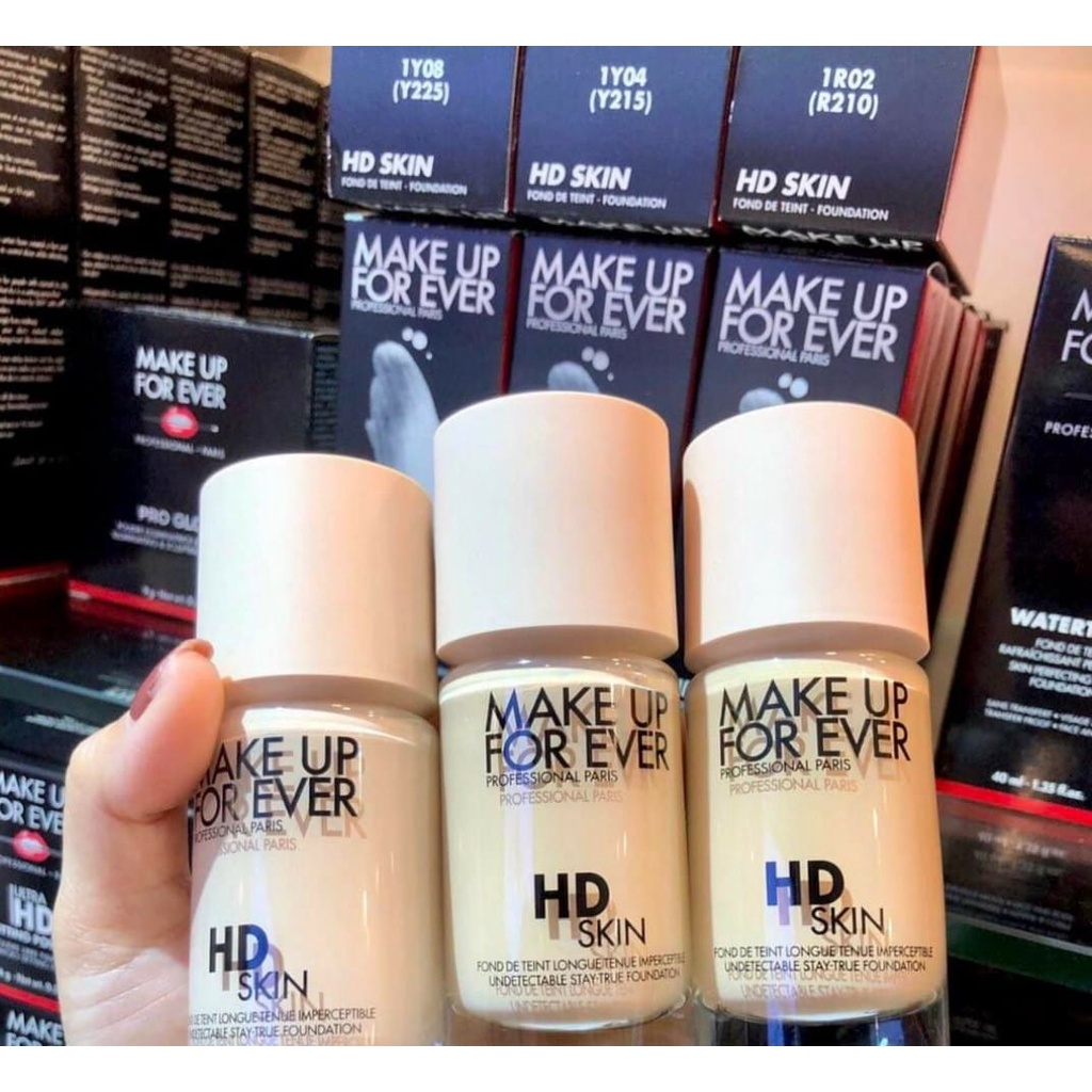 KEM NỀN CHE KHUYẾT ĐIỂM LÂU TRÔI MAKE UP FOR EVER HD SKIN UNDETECTABLE LONGWEAR FOUNDATION 30ML CHÍNH HÃNG - 11451