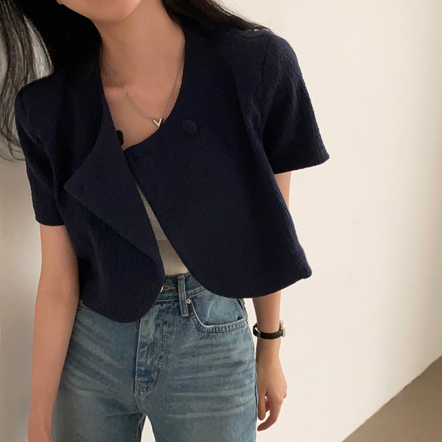 Áo Khoác Blazer Ngắn Tay Thiết Kế Mới Mùa Hè 54059