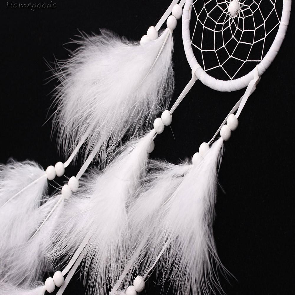 Dreamcatcher Lưới Phối Lông Vũ Handmade Treo Trang Trí Đẹp Mắt