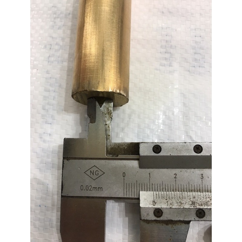 Đồng vàng ống D25mm lỗ trong 11mm dài 1m