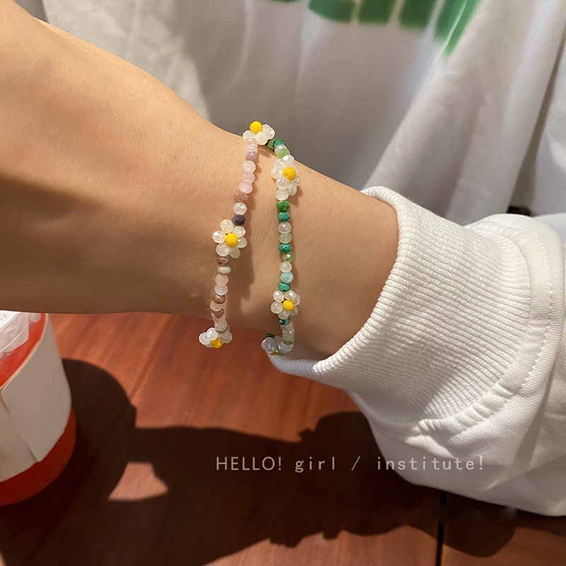 Vòng Đeo Tay Chuỗi Hạt Pha Lê Nhiều Màu
