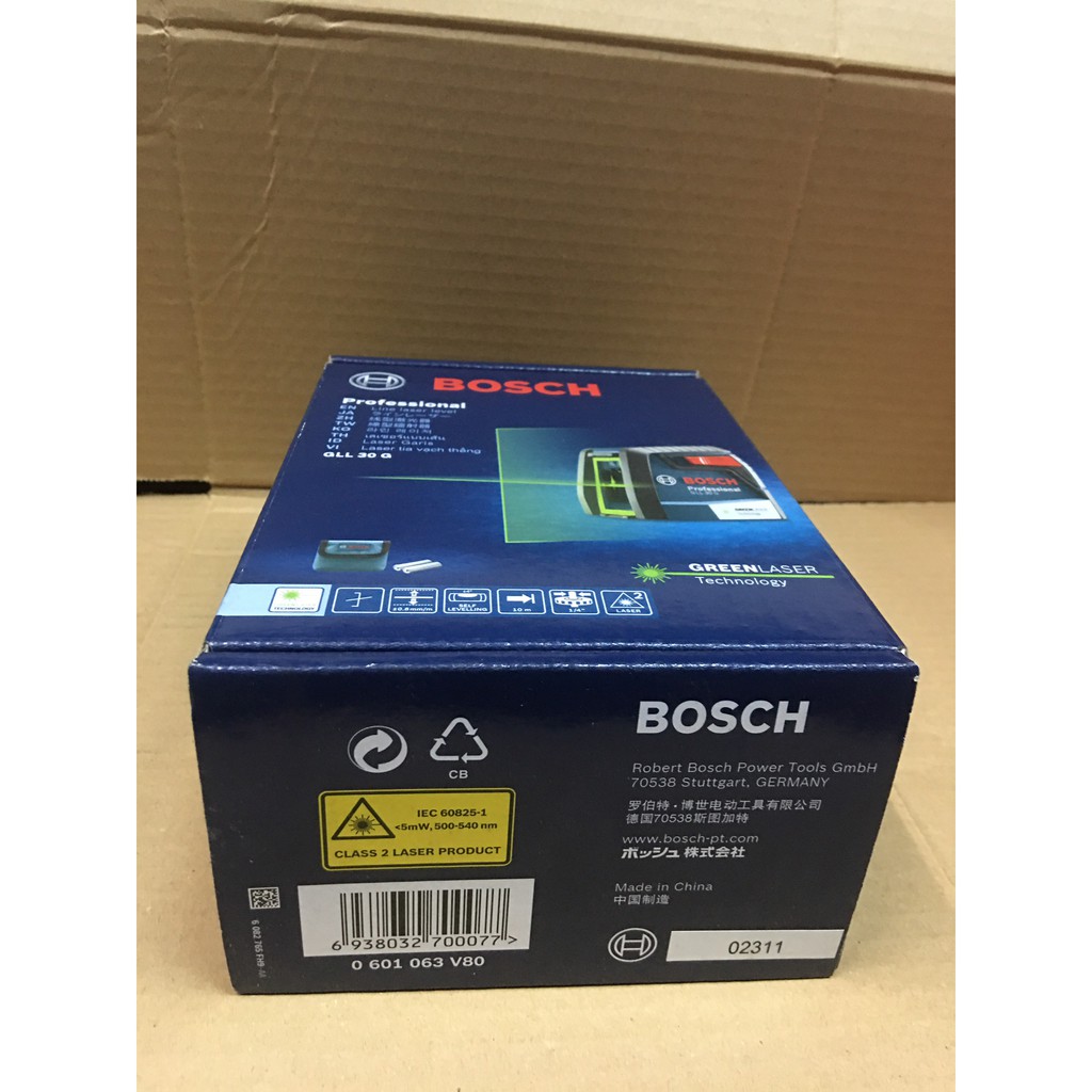 Máy cân mực laser Bosch GLL 30 G (tia xanh)