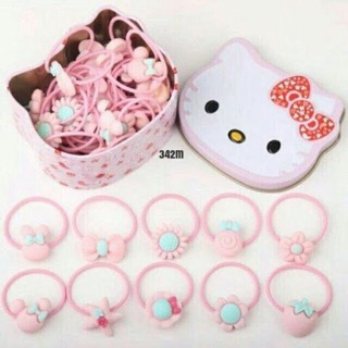 Hộp 40 Dây Cột Tóc Cho Bé ( có mẫu kitty)