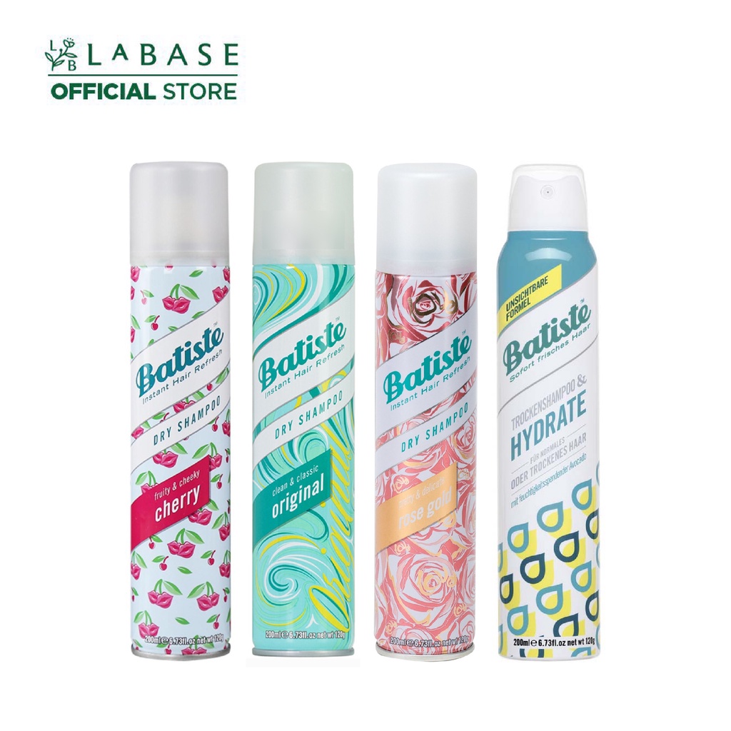 Dầu Gội Khô Batiste Dry Shampoo 200ml