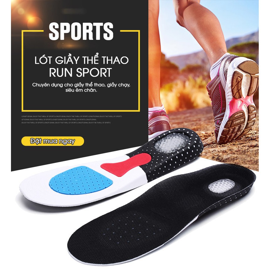 Miếng Lót Đế Giày Cao Cấp Run Sport - Lót Giầy Nữ Thể Thao Chuyên Dụng