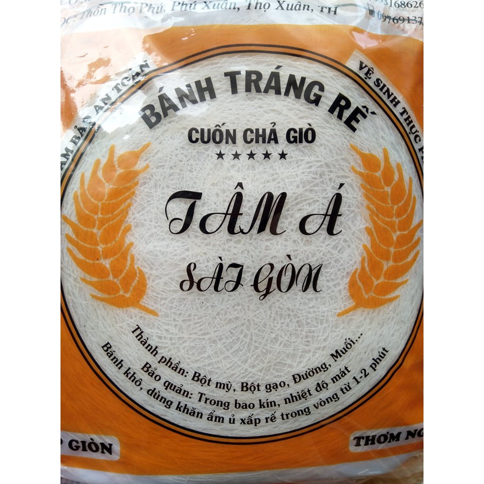 10 tệp bánh tráng rế Sài Gòn (Tâm Á)