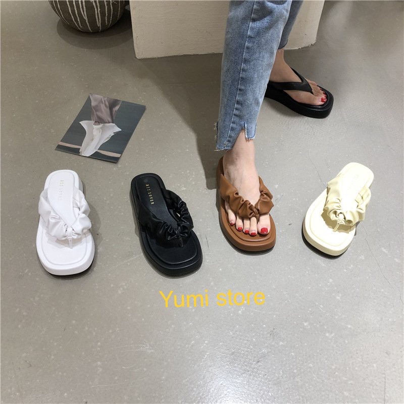 giày dép mút bọc 3cm quai kẹp nhúng xinh xắn mùa hè siêu siêu hót.