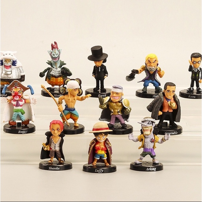 Set 12 Mô Hình Nhân Vật Phim Hoạt Hình One Piece Trang Trí