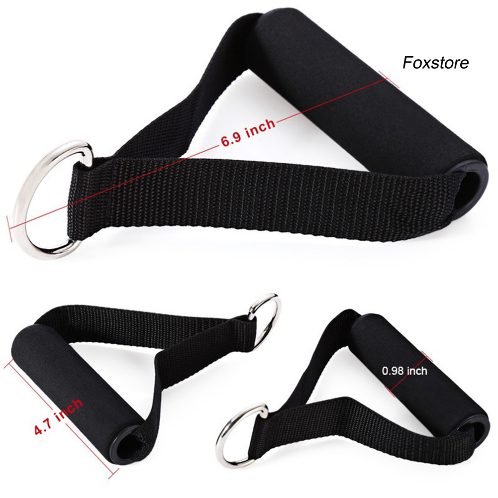 Dây Kháng Lực Bằng Nylon Với Tay Cầm Xốp Hỗ Trợ Tập Yoga / Pilates / Thể Hình